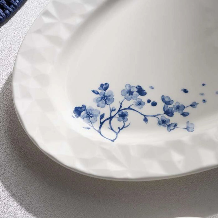 Floris Porcelain Oval Platter 35.5Cm -White