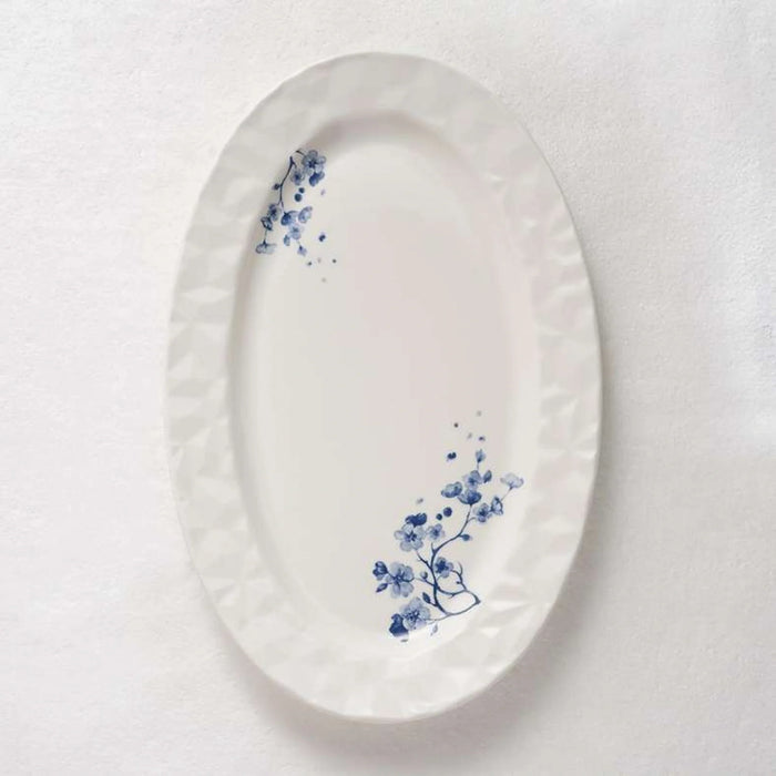 Floris Porcelain Oval Platter 35.5Cm -White