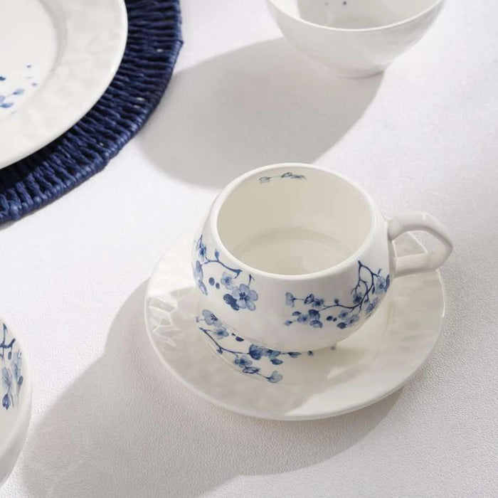 Floris Porcelain Tea Cup & Saucer 300Ml -White