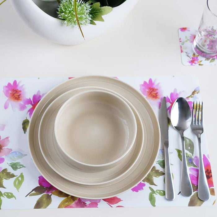Florish S/4 Placemat Coaster Pink 43.5X28.2Cm