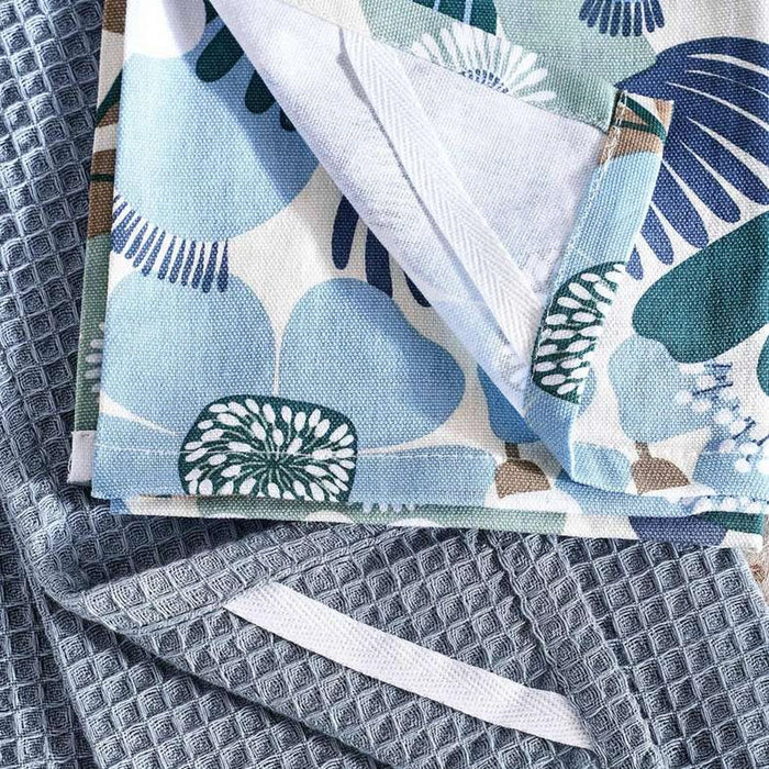 Floro Printed 2Piece Kitchen Towel Set 50X70Cm - Green