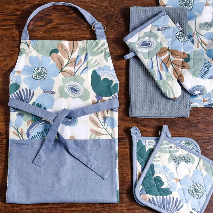 Floro Printed 2Piece Pot Holder Set 20X20Cm - Green