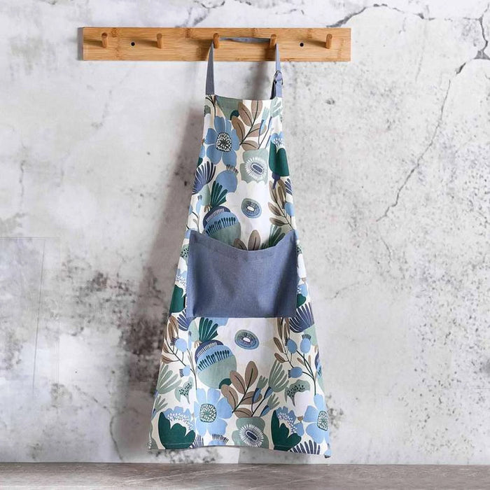Floro Printed Apron 63X79Cm - Green