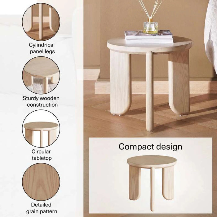 Florya End Table Veneer Small - Beige