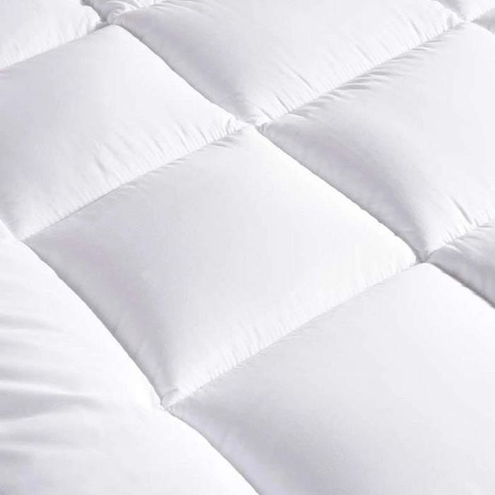 Fluffy Extra Thick Mattress Topper 200X200+8Cm - White Pan Home