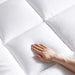 Fluffy Extra Thick Mattress Topper 200X200+8Cm - White Pan Home