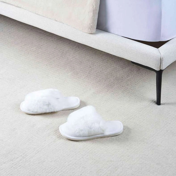 Fluffy Fur Indoor Slipper 38/39 - White