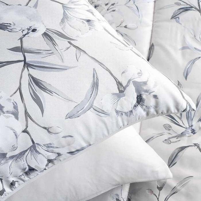 Foliage 3-Piece King Comforter Set 240X260Cm - Grey