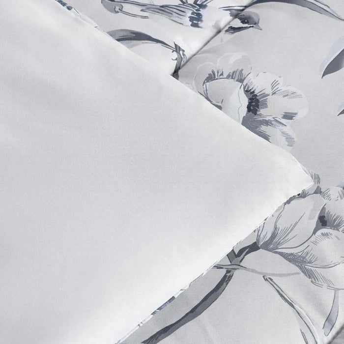 Foliage 3-Piece Queen Comforter Set 200X240Cm - Grey