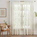 Foliage Trail Sheer Curtain Pair 135X300Cm- Beige Pan Home