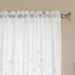 Foliage Trail Sheer Curtain Pair 135X300Cm-White Pan Home
