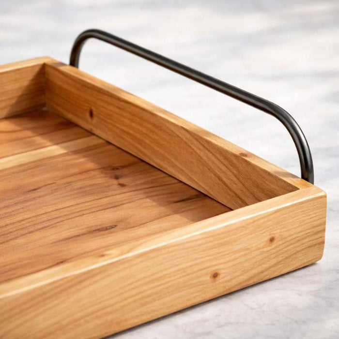Fortessa Acacia Serving Tray With Handle 47.6X30.5X7Cm -Natural Pan Home