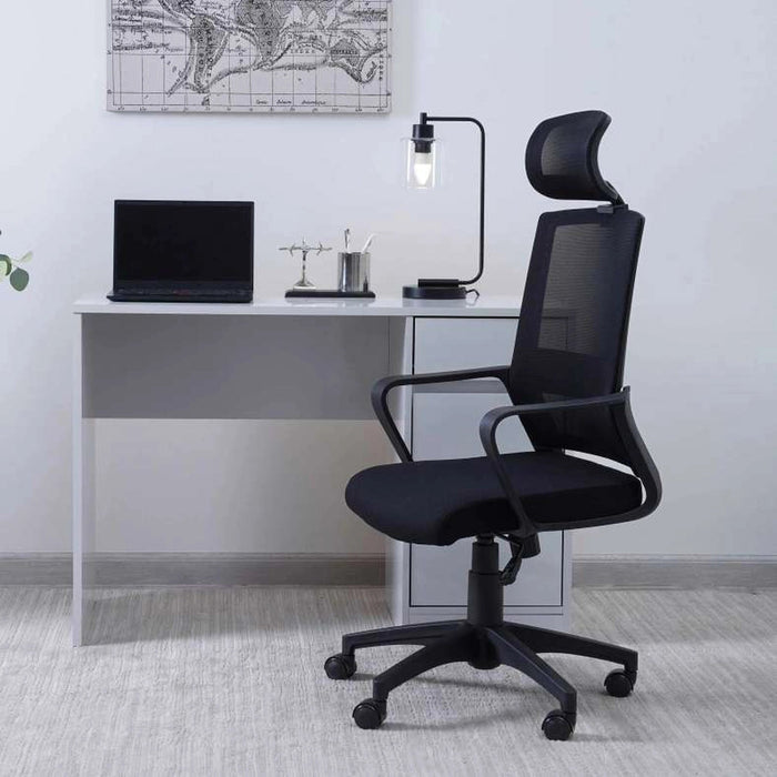 Fortis Office High Back Chair Mesh Fabric - Black Pan Home
