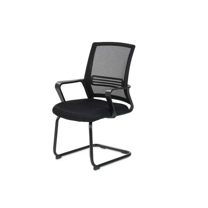 Fortis Office Visitor Chair Mesh And Fabric - Black | Black