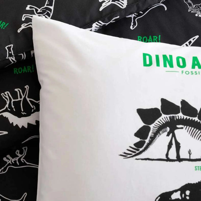 Fossil Dino 2-Piece Comforter Set 160X220Cm-Black