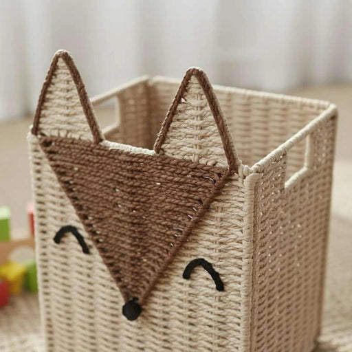 Fox Storage Basket 22X22X28Cm -Natural/Brown Pan Home