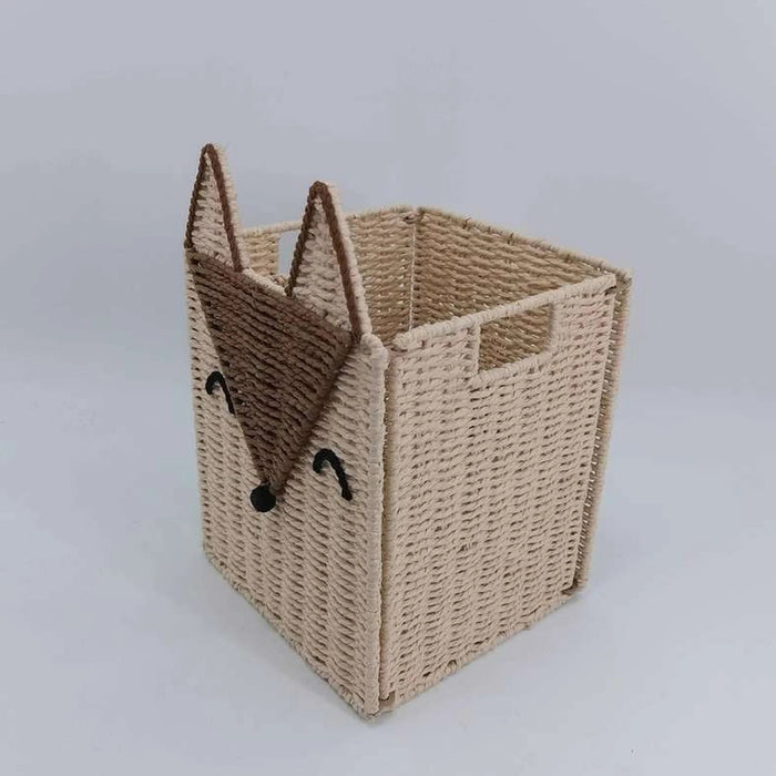 Fox Storage Basket 22X22X28Cm -Natural/Brown Pan Home