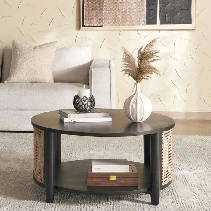 Fracer Coffee Table Wood - Black & Beige