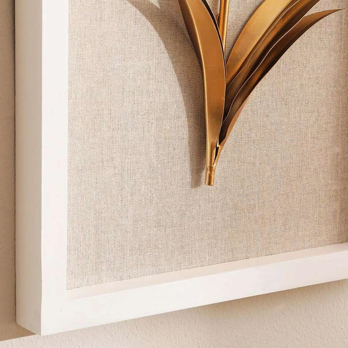 Franco Floral Framed Wall Decor 30X4.4X60Cm-White