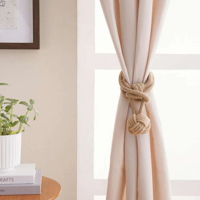 Francois Jute Ball Tassel Tieback - Natural