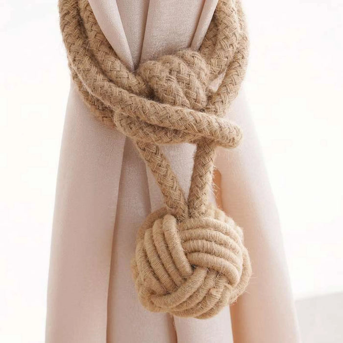 Francois Jute Ball Tassel Tieback - Natural