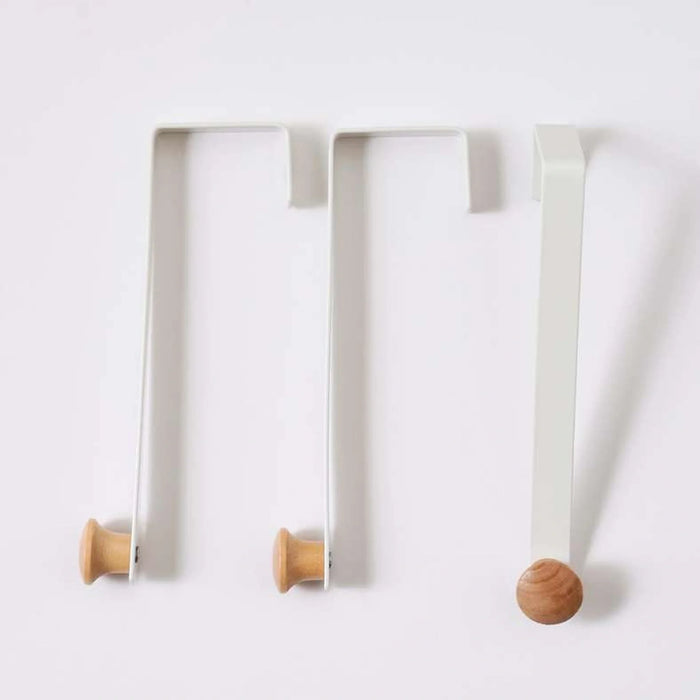 Frank 3-Piece Set Metal Over The Door Hook 16X1.5X5.5Cm - White