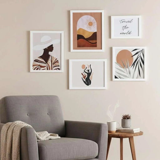 Frente 5 Piece Photo Collage - Beige Pan Home