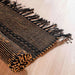 Frenzo Hand Woven Jute With Cotton Dhurrie 60X90Cm - Black Pan Home
