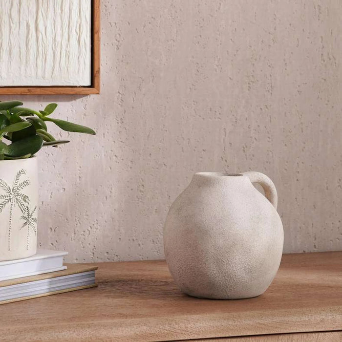 Frida Terracotta Vase 16X15X15Cm - Off White