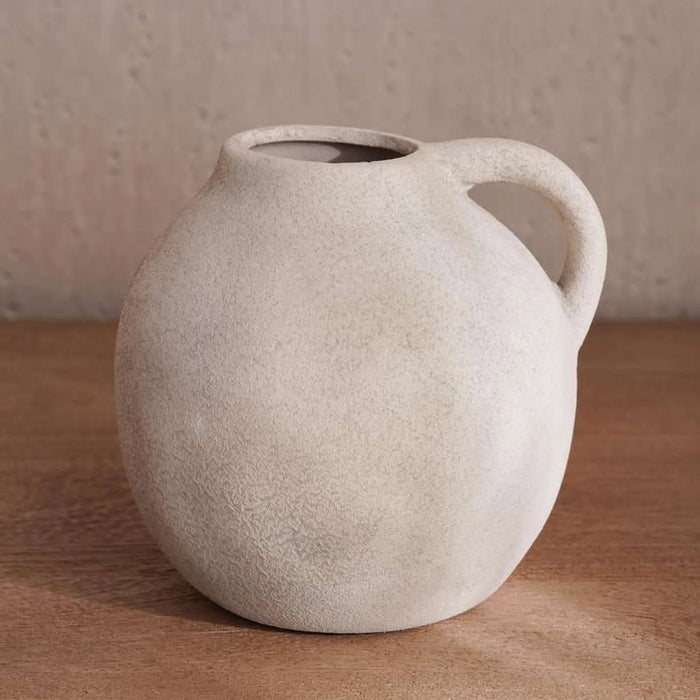 Frida Terracotta Vase 16X15X15Cm - Off White