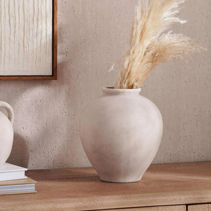 Frida Terracotta Vase 22X22X22.5Cm - Off White