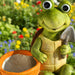 Frog With Bucket Magnesia Planter 30.5X20.5X34Cm - Green Pan Home