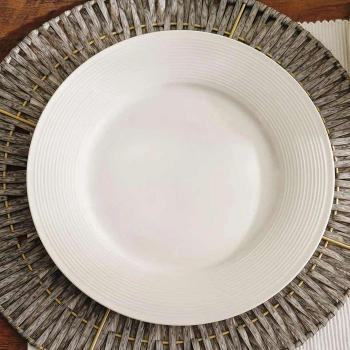 Frost 12-Piece Porcelain Dinner Set - White