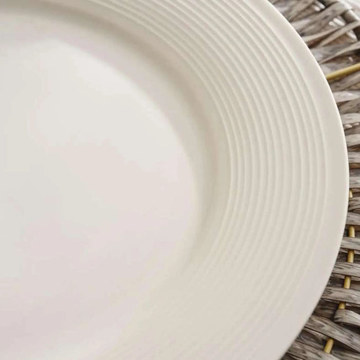 Frost 12-Piece Porcelain Dinner Set - White