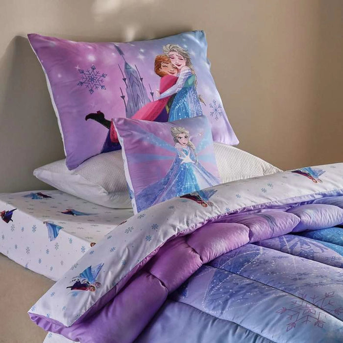 Frozen 4 Piece Bed In A Bag 160X220Cm - Blue