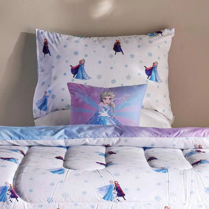 Frozen 4 Piece Bed In A Bag 160X220Cm - Blue