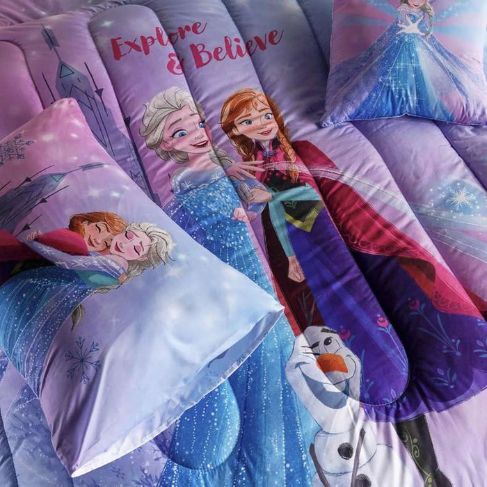 Frozen 4 Piece Bed In A Bag 160X220Cm - Blue