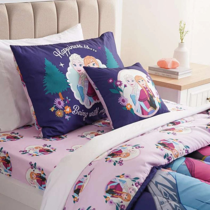 Frozen Sisterhood 4 Pcs Microfiber Bed In A Bag- Navy