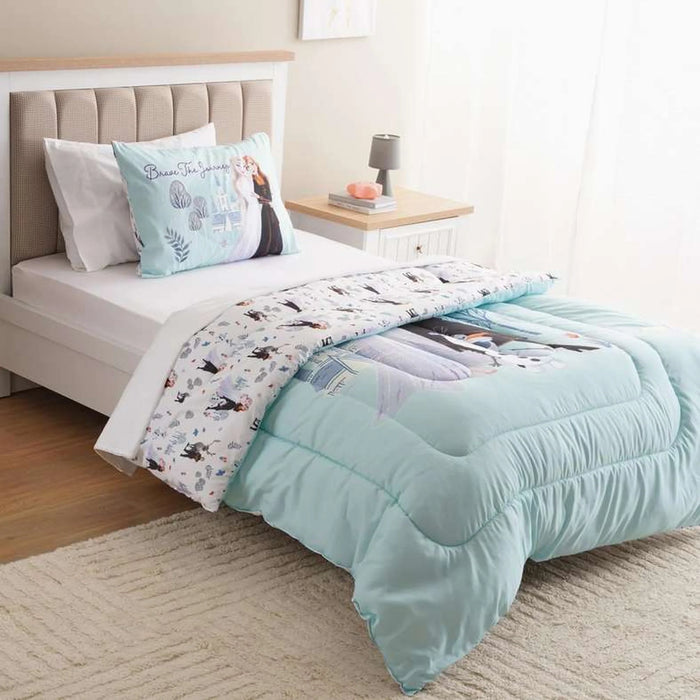 Frozen Wonder 2 Pcs Microfiber Comforter Set 160X220Cm- Blue