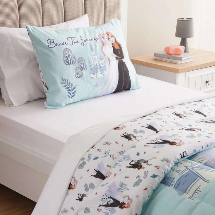 Frozen Wonder 2 Pcs Microfiber Comforter Set 160X220Cm- Blue