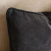 Fs.Habitat Textured Velvet Cushion Cover With Piping 40X65Cm-Grey Pan Home
