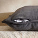 Fs.Habitat Textured Velvet Cushion Cover With Piping 40X65Cm-Grey Pan Home