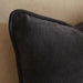 Fs.Habitat Textured Velvet Cushion Cover With Piping 60X60Cm-Grey Pan Home