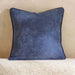 Fs.Habitat Textured Velvet Cushion Cover With Piping 60X60Cm-Navy Pan Home