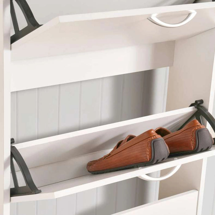 Furinno Shoe Rack 9 Pairs With 3 Drawer -White