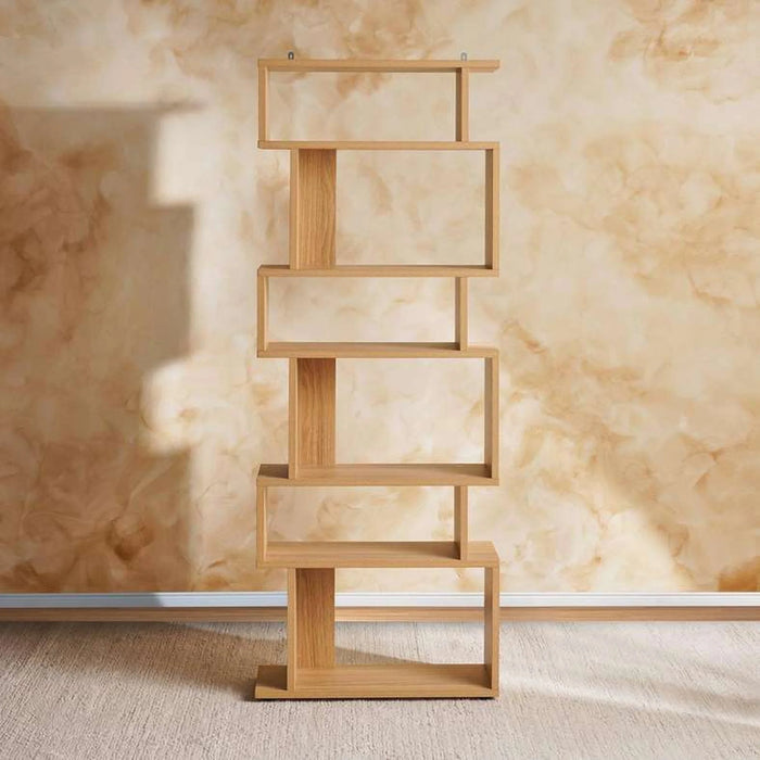 Fyodor 6 Tier Multi Purpose Shelf 60X20X160Cm- Natural