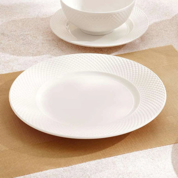 Gabiano 18-Piece Porcelain Dinner Set -White