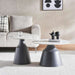 Gaia Set Of 2 Coffe Table Sintered Stone Top Grey Pan Home