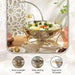 Galaxy Chafing Dish With Lid 8L -Chrome & Gold Pan Home