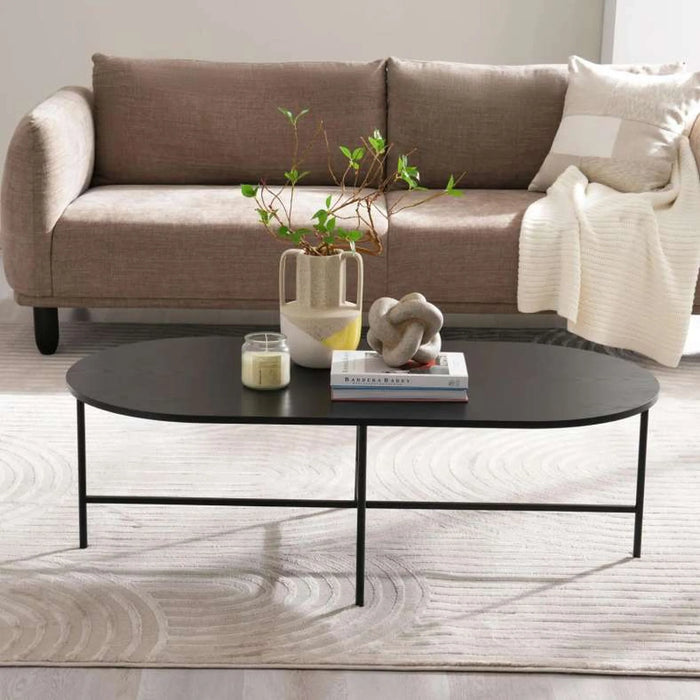 Galicia Coffee Table Melamine - Black